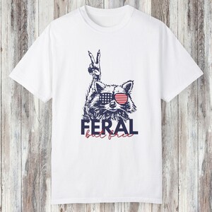 Funny 4th Of July Shirt, Graphic Raccoon Shirt, Independence Day Shirt, Patriotism Shirt, 1776 Shirt, Trendy 4th of July Shirt, Weirdcore White