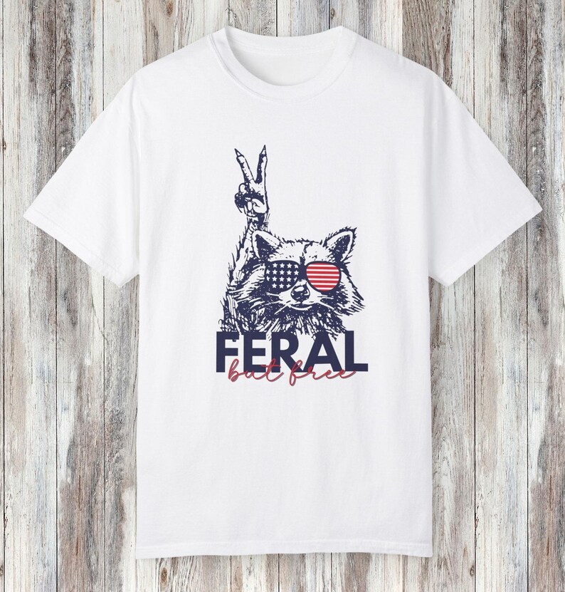 Funny 4th Of July Shirt, Graphic Raccoon Shirt, Independence Day Shirt, Patriotism Shirt, 1776 Shirt, Trendy 4th of July Shirt, Weirdcore White
