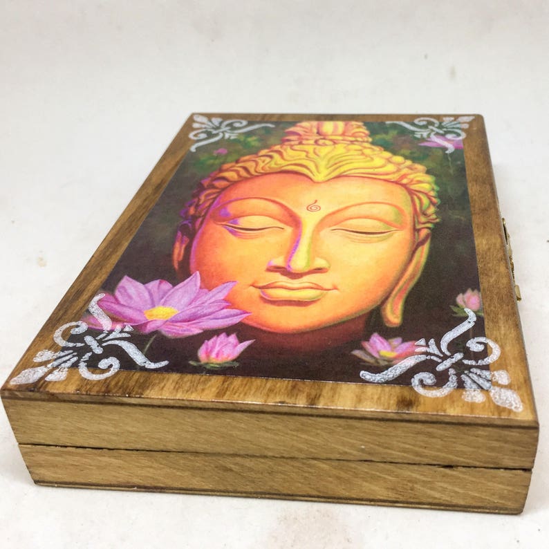 Stash Box Jewelry Organizer Small trinket Storage Gift Birthday Anniversary Wedding PERSONALIZED Beautiful Buddha Jewelry Box