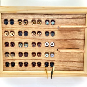 ECJ Custom Plug Board Wood Plug Earring Organizer 2g, 0g, 00g, 7/16, 1/2, 9/16, 5/8, 11/16, 3/4, 7/8, 1Gauges Dangle Plugs image 5