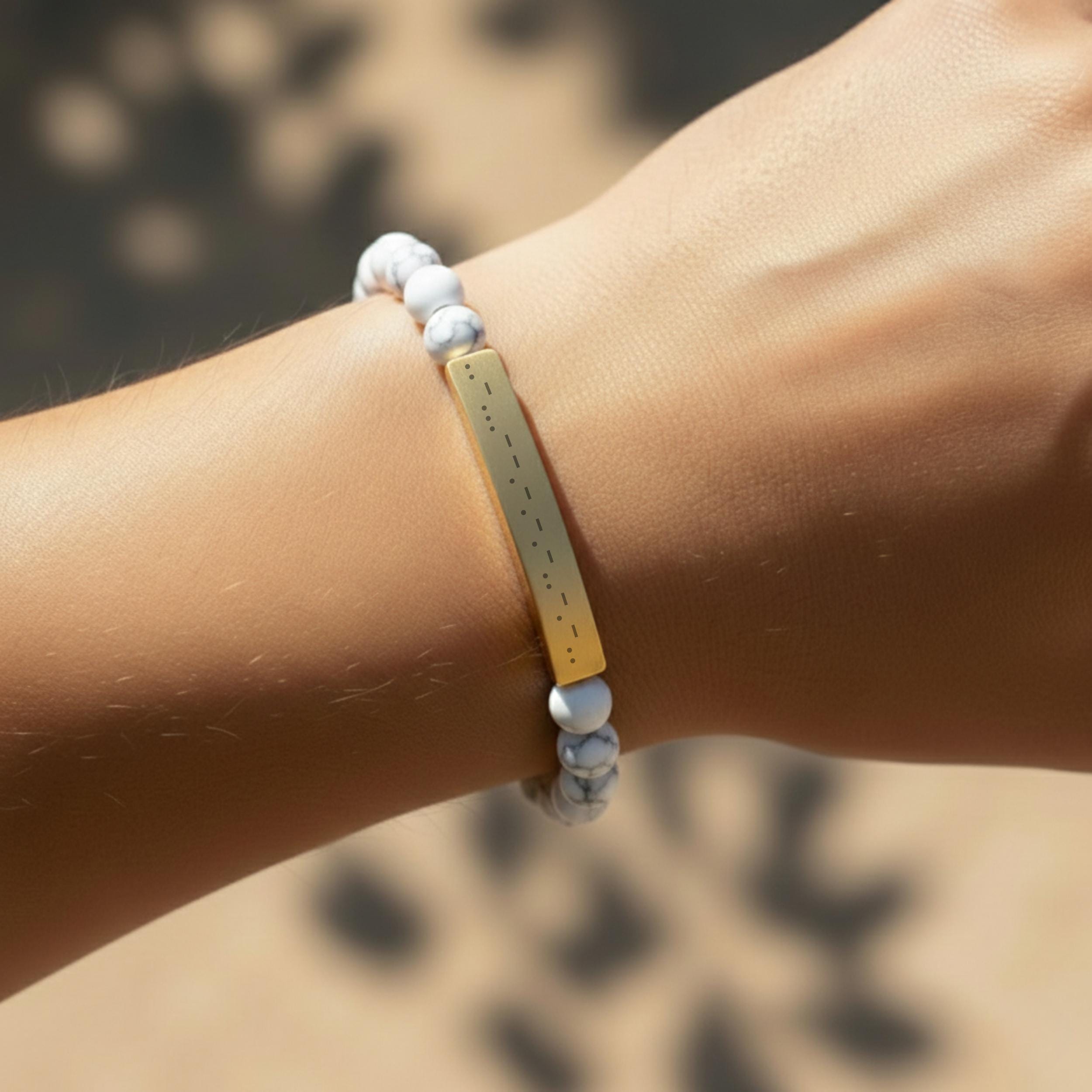 Fuck ICE Morse Code Bracelet, Subtle Protest Jewelry, Anti Trump