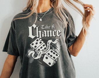 Vintage Take A Chance on Yourself Feminist Shirt, Feminism Dragon Shirt, Feminism Shirt, Weirdcore, Ironic Shirt, Feminine Rage, Graphic 90s