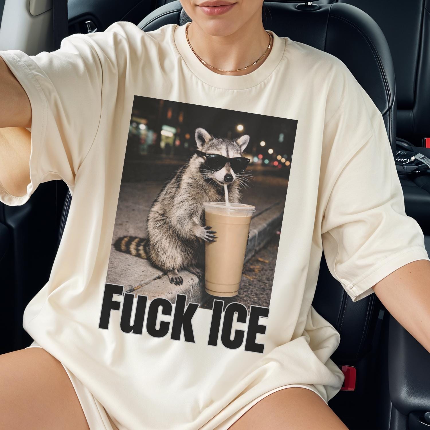 Fuck ICE Raccoon Shirt, Anti ICE Shirt, Abolish ICE Shirt, Political ...
