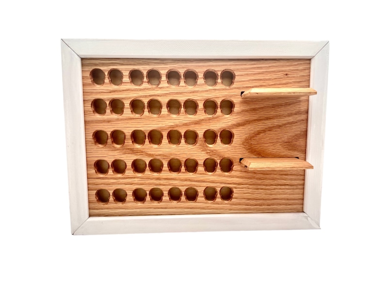 ECJ Custom Plug Board Wood Plug Earring Organizer 2g, 0g, 00g, 7/16, 1/2, 9/16, 5/8, 11/16, 3/4, 7/8, 1Gauges Dangle Plugs image 4