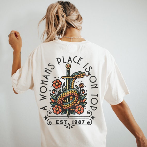 Verdusa Women's Vintage Graphic Tee - Holiday Oversized Drop Shoulder T-Shirt