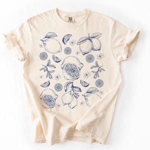 Lemon Retro 90s Tattoo Tshirt, Vintage Cute Fruits Cute Shirt, Lemon Cute Shirt, Food Shirt, Funny Fruit Tee, Unisex Y2K Oversized Lemon Top