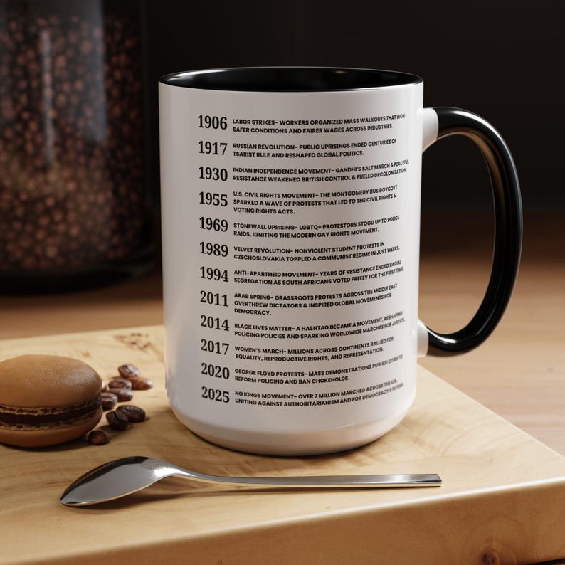 Power to the People Protest Mug, Political Activist Mug, Progressive Gift, Social Justice Mug, Liberal Gift, Resist Mug, Anti Trump Mug image 10