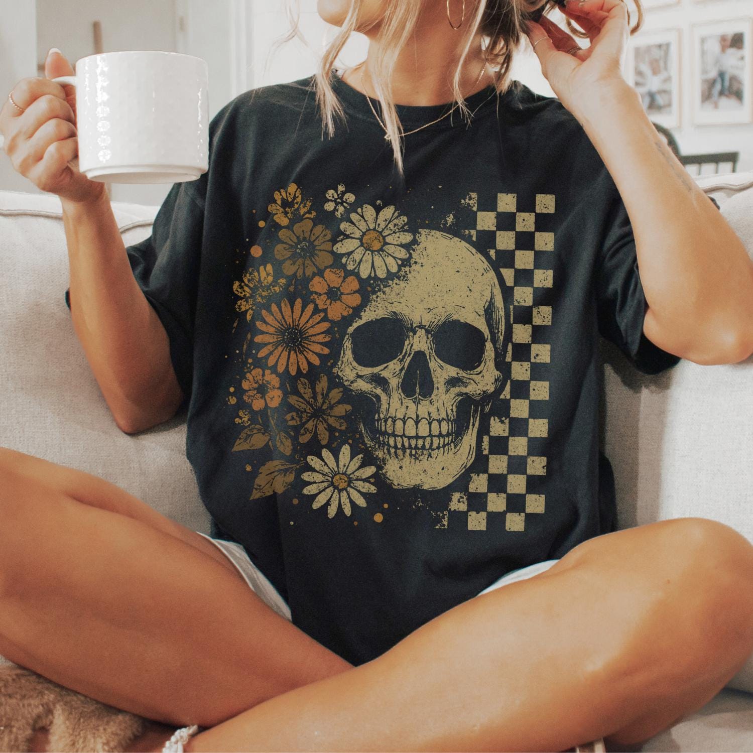 fitted graphic t shirt dress Queen T-Shirt Dress – Light Works Apparel main image 1
