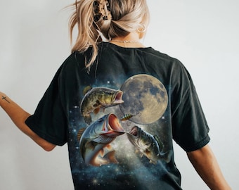 Vintage 90s Largemouth Bass Tshirt, Retro Fisherman Shirt, Bass Lovers Shirt, Fisher Gifts, Bass Fishing, Weirdcore, Outdoors Man Gift