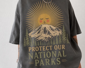 Protect Our National Parks Shirt, Comfort Colors Vintage Graphic Tee, National Park Shirt, Public Lands Shirt