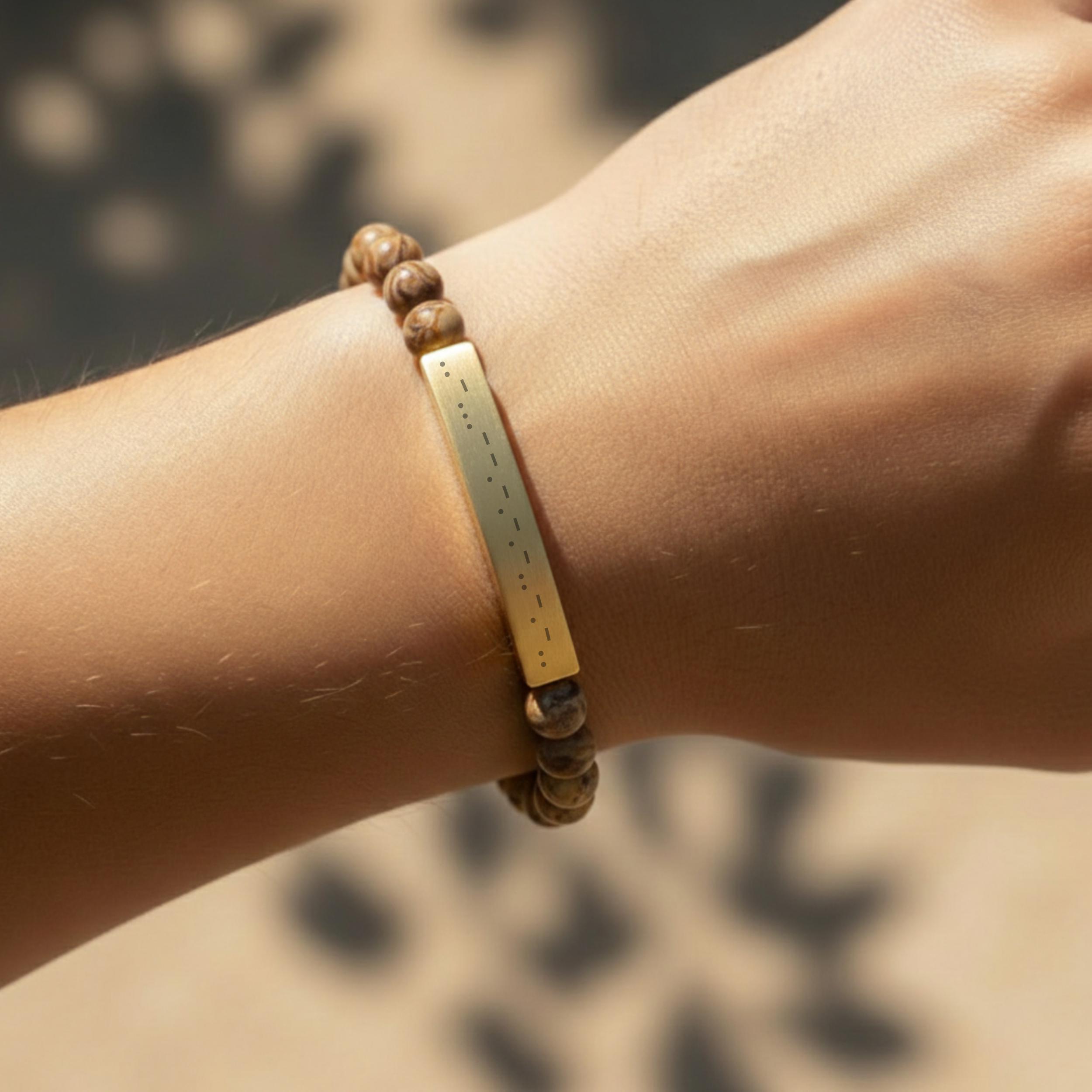 Fuck ICE Morse Code Bracelet, Subtle Protest Jewelry, Anti Trump
