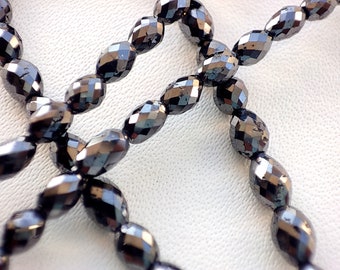 8 Inch Black Diamond Faceted Dolki Beads, S1 Quality Loose Natural Diamond, 2.5X4 mm - 3X4.5 mm Black Diamond Shape Beads