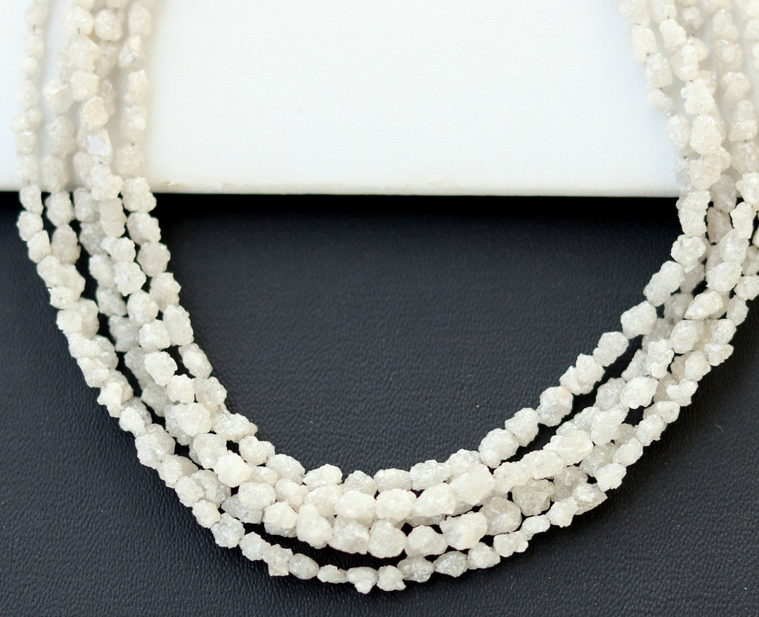 16 Inch VS1 White Diamond Uncut Chip Strand, 30 Carat - Etsy