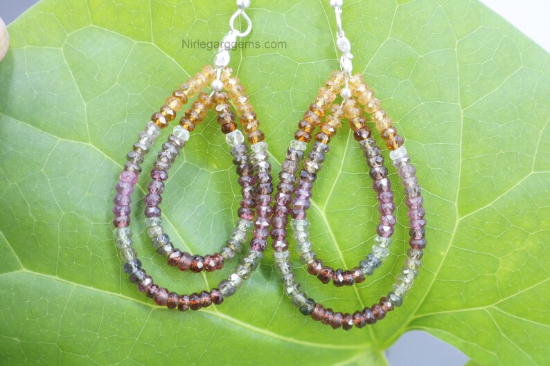 Silver Jewelry Dainty Earring Sister HAPPYMARCH Natural Tundra sapphire Earring Birthstone gift for Mother