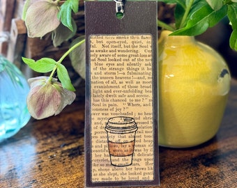 Deconstructed Book Marks- Antique Cafè series - Latte To Go