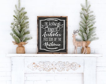 DIGITAL DOWNLOAD National Lampoons Christmas BLACK/ jolliest bunch/ Christmas sign/ Christmas print/ printable art/ funny Christmas sign