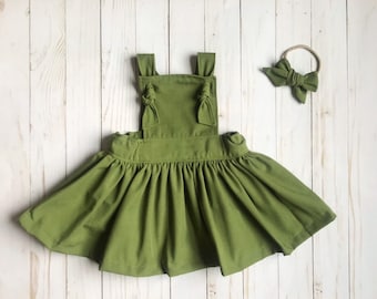Green Baby Dress Etsy