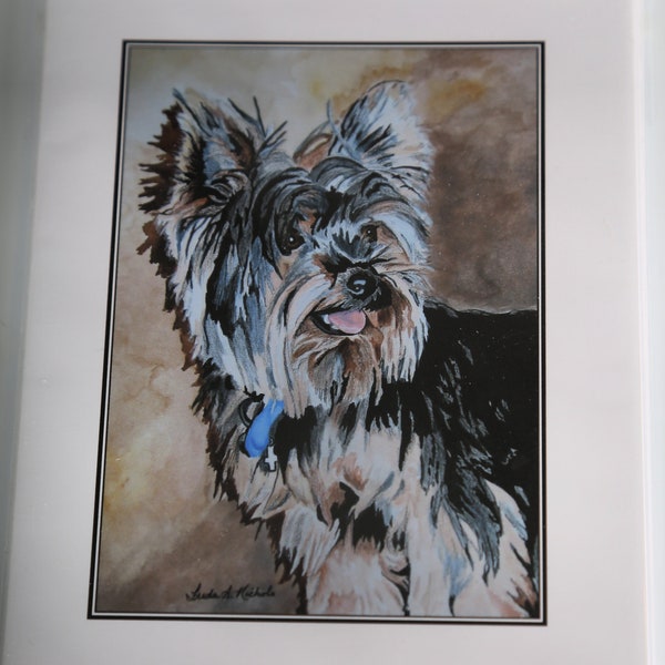 Mocha Latta Yourkshire Terrier Dog Pet Portrait
