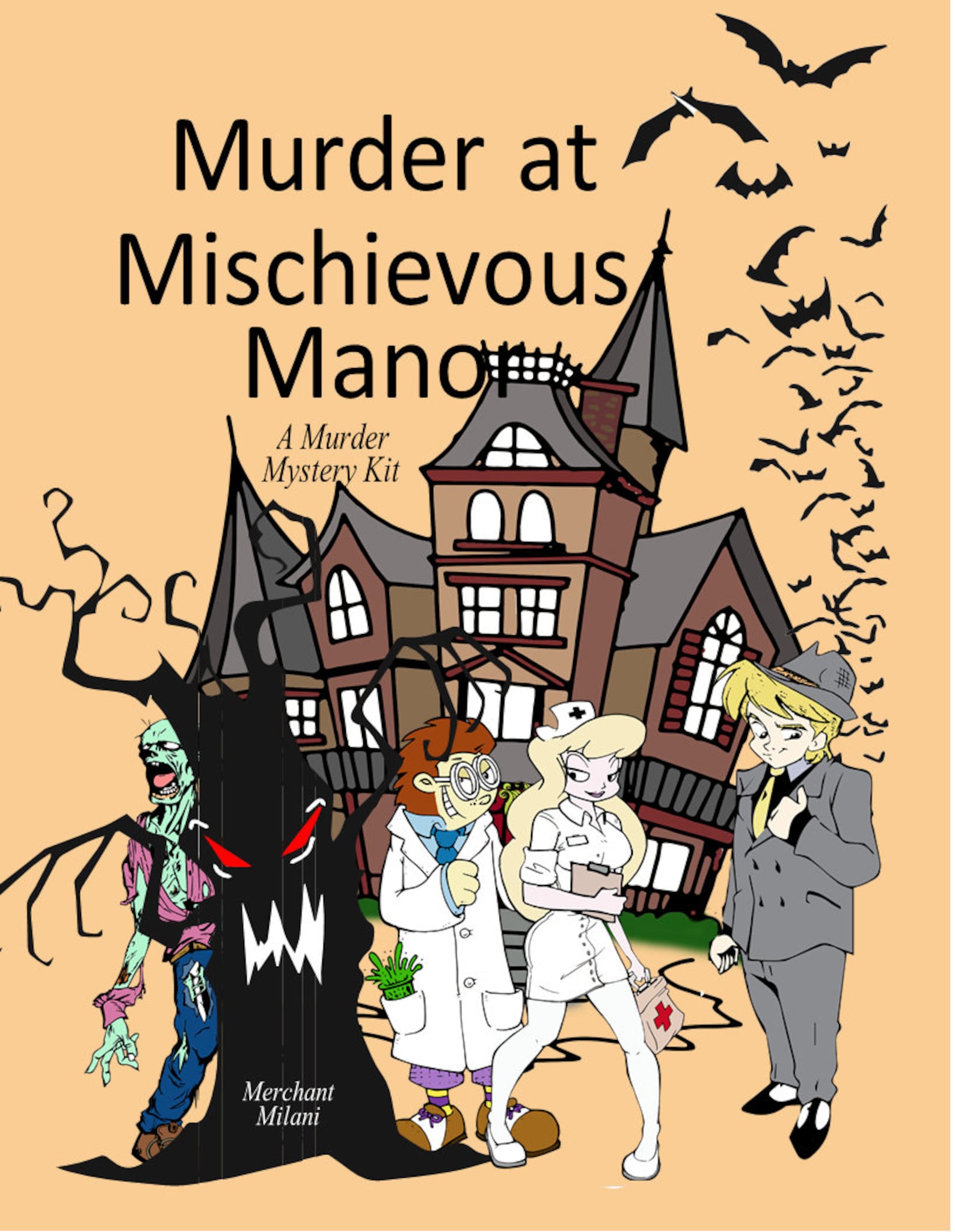 Murder at Mischievous Manor A Halloween Murder Mystery Party Kit, Murder Mystery Party