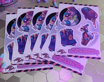 Pill a Day | Vaporwave Sticker Sheet