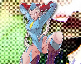 Cammy Killer Bee [Street Fighter] | Video Game Vinyl Sticker