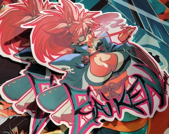 Baiken Kiseru | Video Game Vinyl Sticker