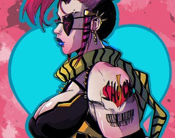 Broken Hearted | Cyberpunk Sticker