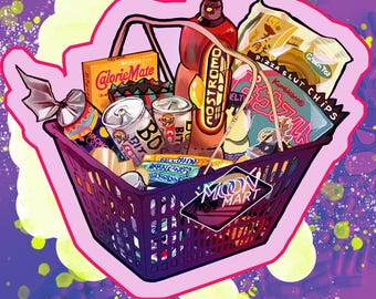 Combini Basket | Cyberpunk Sticker