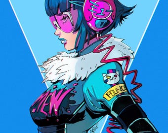 Rhythm and Rhyme Punk Girl | Print