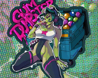 Gum Dumpster | Vinyl Sticker