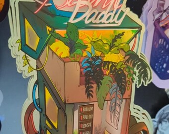 Plant Daddy | Cyberpunk Sticker