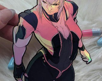 The Fujitive | Holographic Cyberpunk Sticker