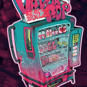 Vapor Pop | Cyberpunk Sticker
