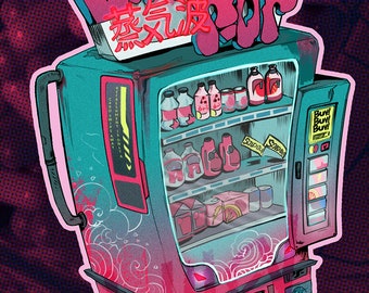 Vapor Pop | Cyberpunk Sticker