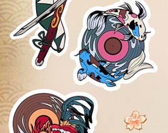 Hip Hop Samurai | Sticker Sheet