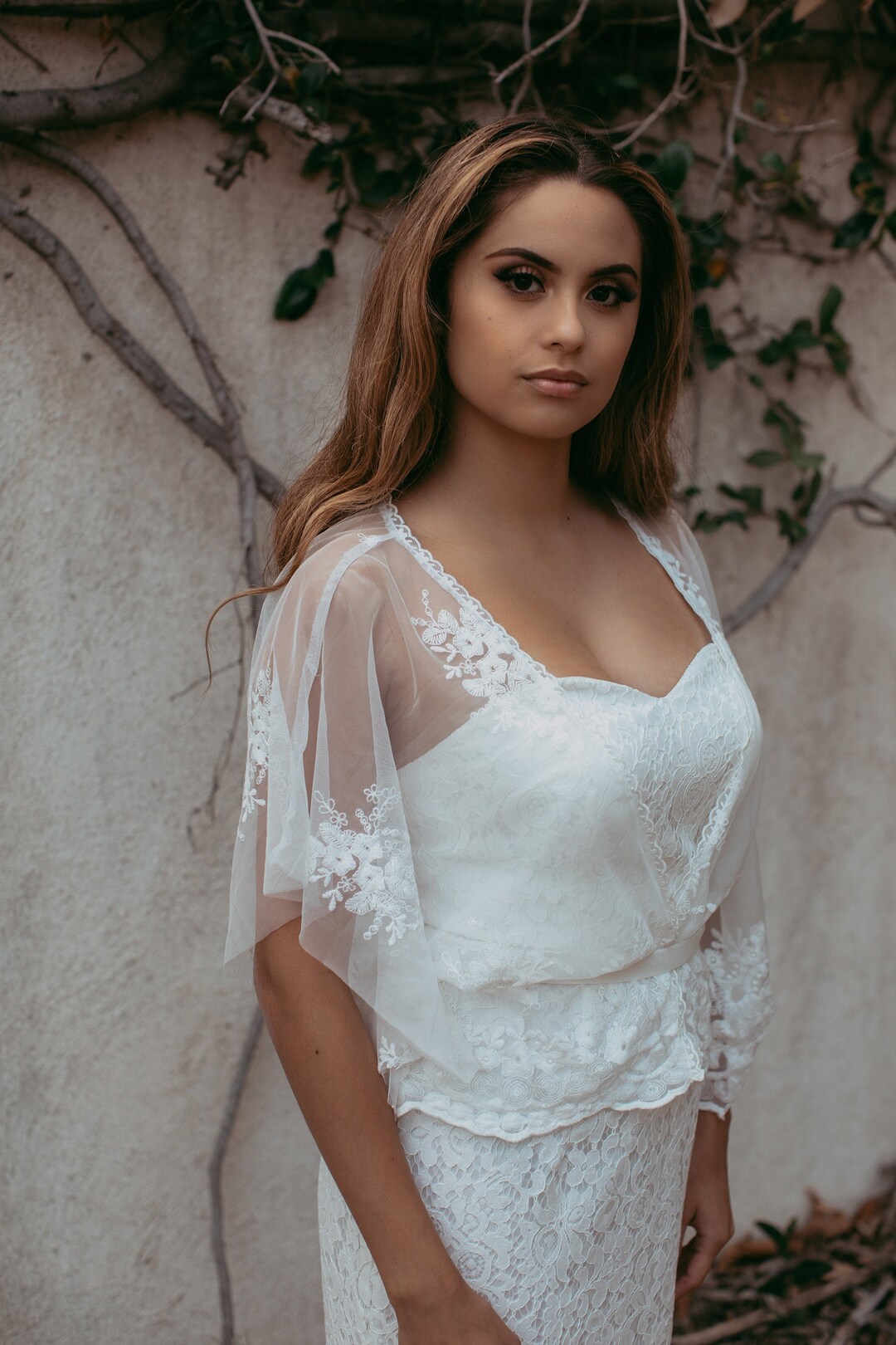 Bridal Cover Up, Wedding Dress Topper, Bridal Top Etsy