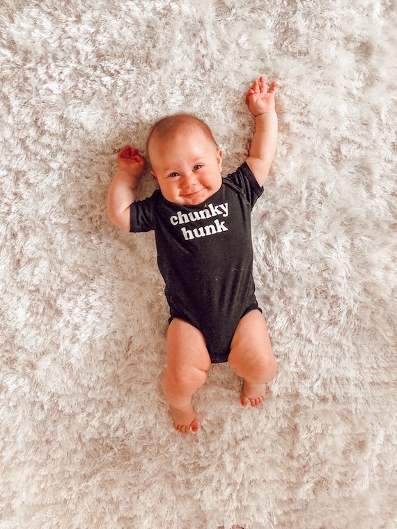 Chunky Hunk Baby Boy Bodysuit Kind of hunky extra chunky Etsy
