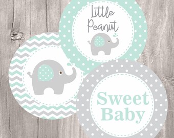 Baby Shower Guest Book Elephant With Balloons Etsy