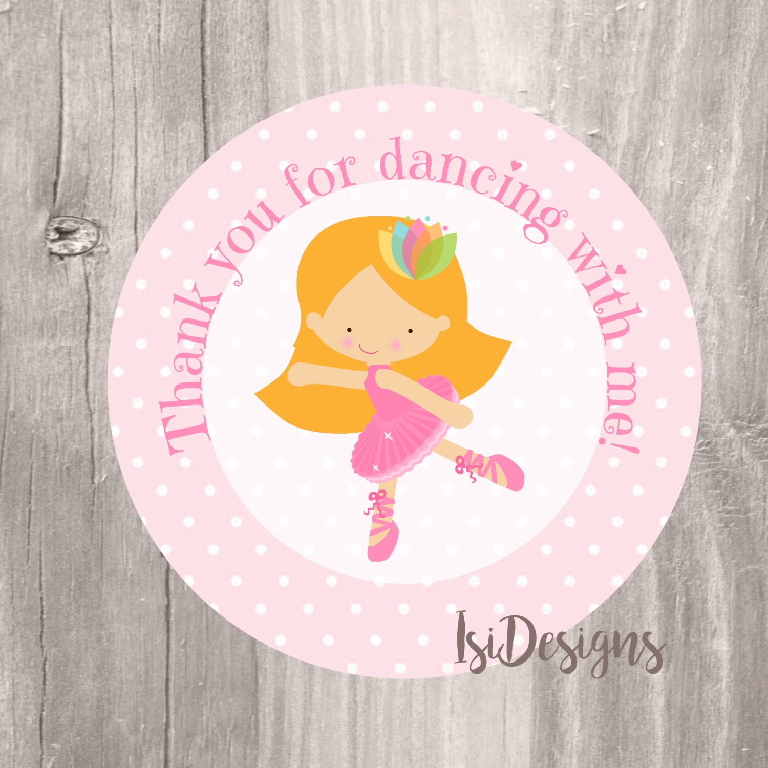 Ballerina Favor Tags Instant Download Printable Ballerina | Etsy