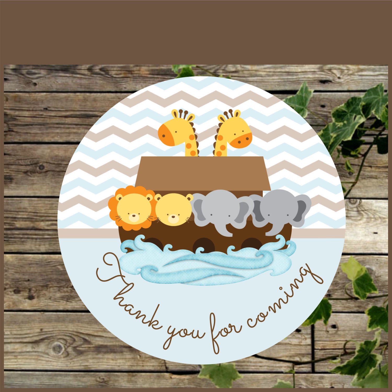 Printable Favor Tags Noahs Ark Baby Shower Printable Gift | Etsy