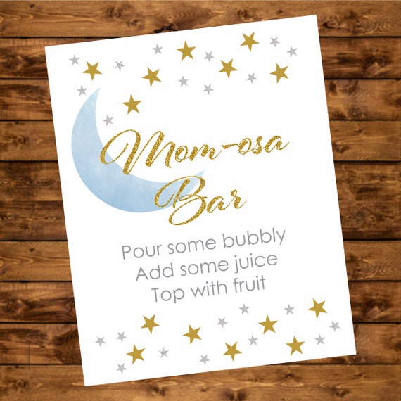 Mom-osa bar sign, printable sign, Instant Download by Isi Designs ...