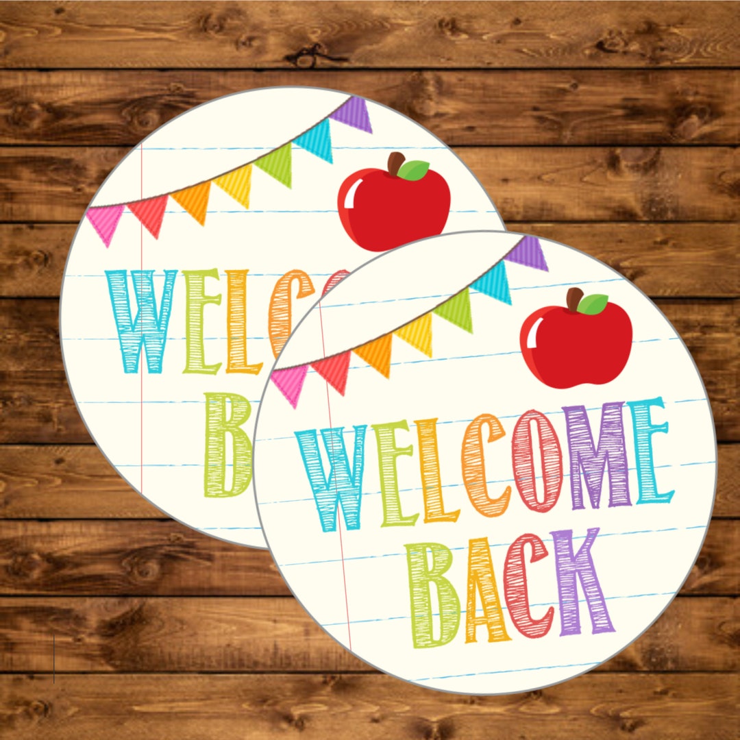 Welcome Back Printable Favor Tags Instant Download Back to School Welcome Back Printable Favor Tags Instant Download Back to School