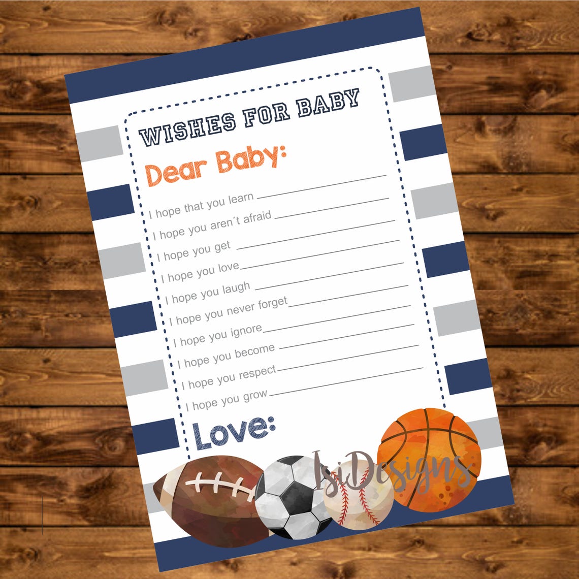 Sports Baby Shower Game Package Six Printable Games Instant Etsy