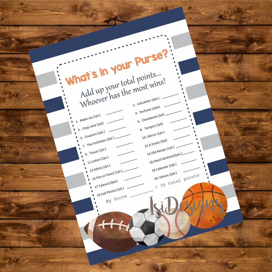 Sports Baby Shower Game Package Six Printable Games Instant Etsy