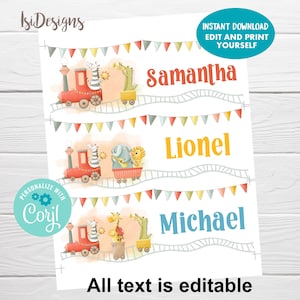 EDITABLE Desk Name Labels, Kindergarten Name Labels, Cubby Label, Name Tags, Back to School, Classroom Decoration, Animals Name Plates
