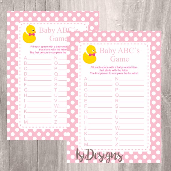 baby items in alphabetical order