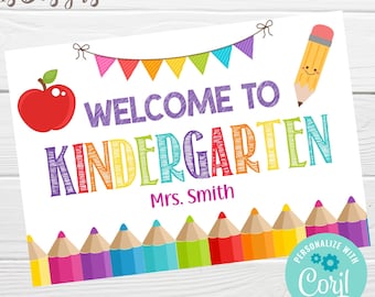 Welcome Postcard for Students, Editable Note From Teacher, Back to School, Meet the Teacher, Welcome to Class Postcard to Kids, Download