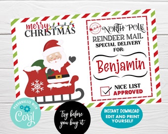 Labels for christmas eve box