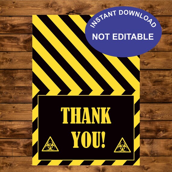 Quarantine thank you card, instant download, quarantine