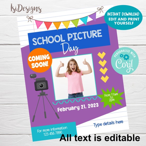 School Picture Day Flyer Template